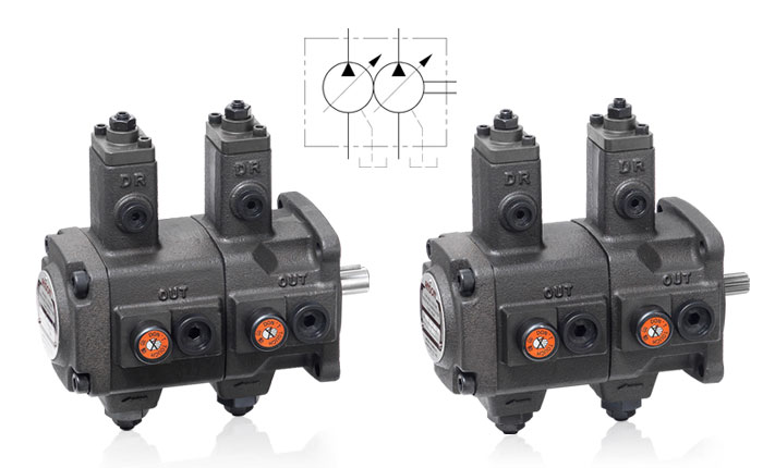 PVDF series double vane pump